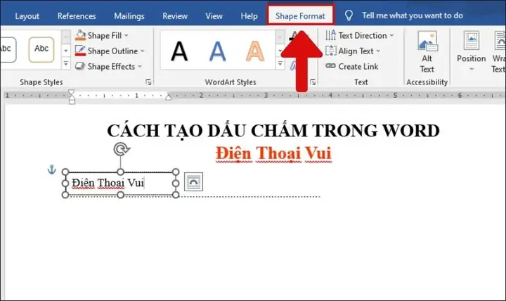 Cách Vẽ Dấu Chấm Trong Word Cách Vẽ Dấu Chấm Trong Word