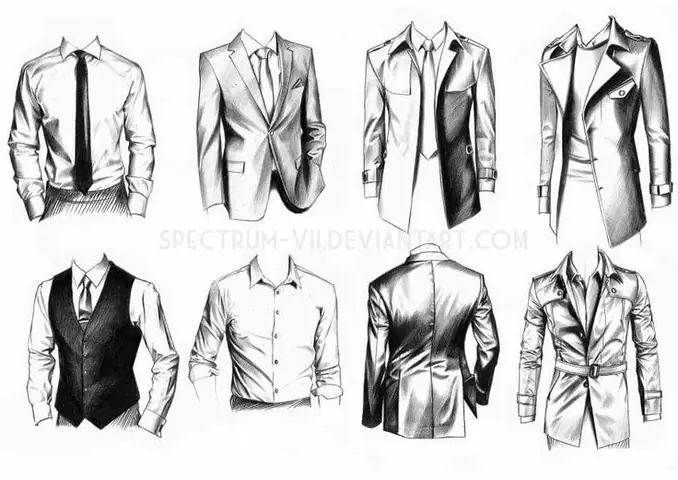 Cách Vẽ Đồ Vest Nam