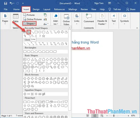 Cách Vẽ Đoạn Thẳng Trong Word Cách Vẽ Đoạn Thẳng Trong Word
