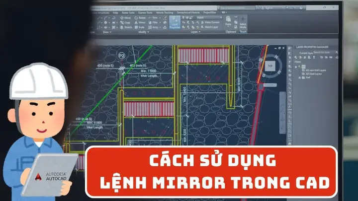 Cách Vẽ Đối Xứng Trong Cad Cách Vẽ Đối Xứng Trong Cad