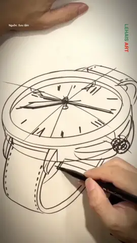 Cách Vẽ Đồng Hồ Đeo Tay