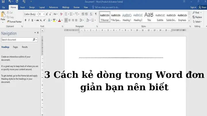 Cách Vẽ Dòng Kẻ Trong Word