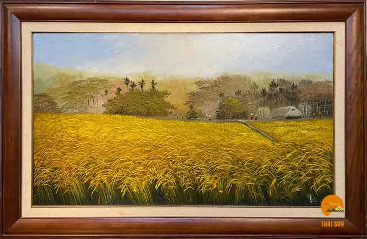 Cách Vẽ Đồng Lúa Chín Vàng