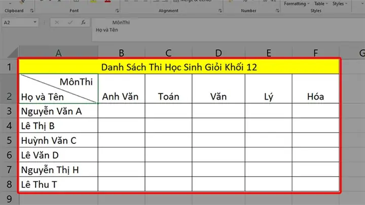 Cách Vẽ Đường Kẻ Trong Excel Cách Vẽ Đường Kẻ Trong Excel