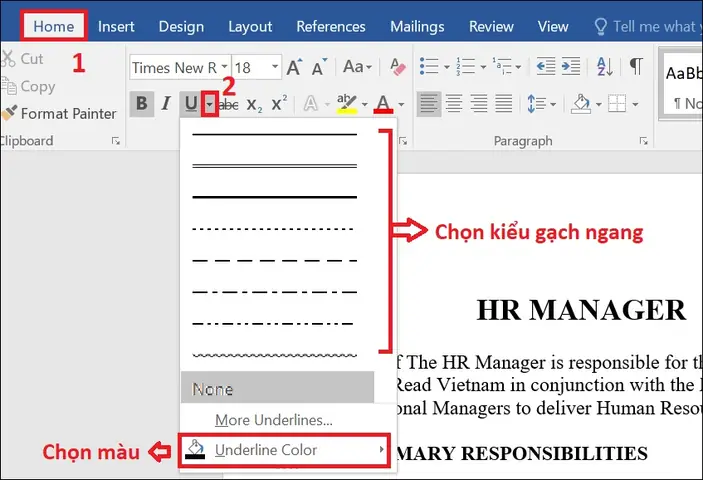 Cách Vẽ Đường Ngang Trong Word