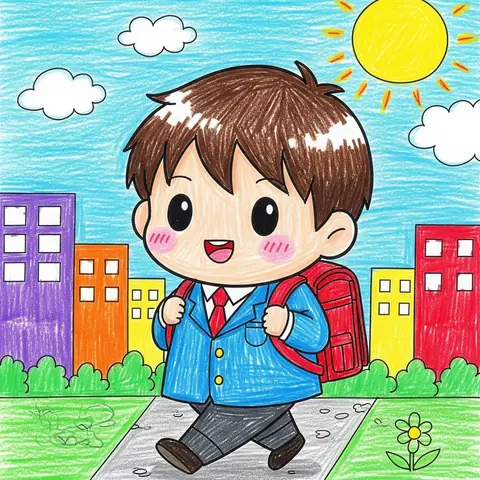 Cách Vẽ Em Đến Trường Cách Vẽ Em Đến Trường