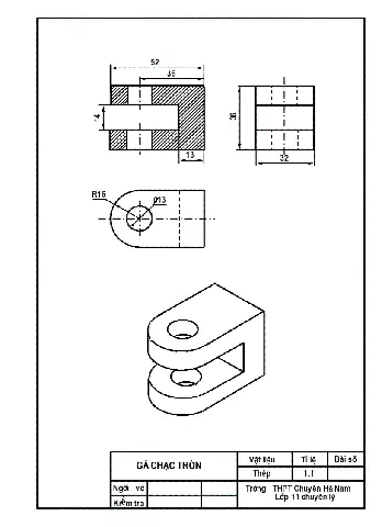 Cách Vẽ Gá Chạc Tròn