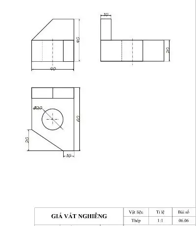 Cách Vẽ Giá Vát Nghiêng