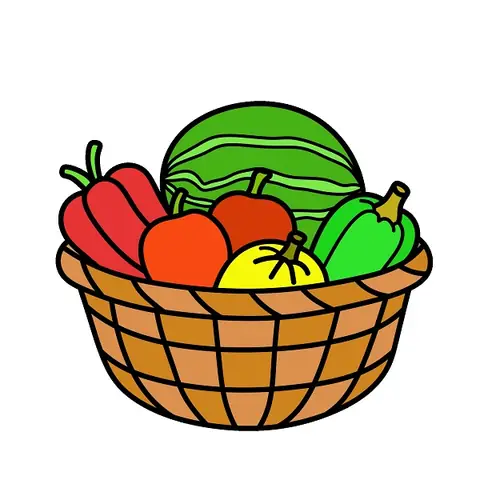 Cách Vẽ Giỏ Trái Cây Cách Vẽ Giỏ Trái Cây