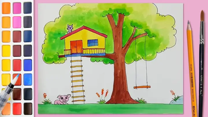 Cách Vẽ Hình Ngôi Nhà