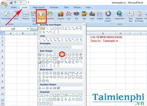 Cách Vẽ Hình Trong Excel Cách Vẽ Hình Trong Excel
