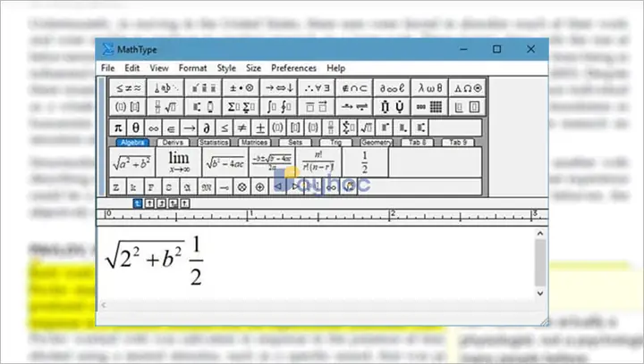 Cách Vẽ Hình Trong Mathtype