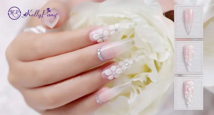 Cách Vẽ Hoa Nổi Nail