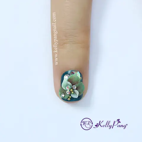 Cách Vẽ Hoa Nổi Nail