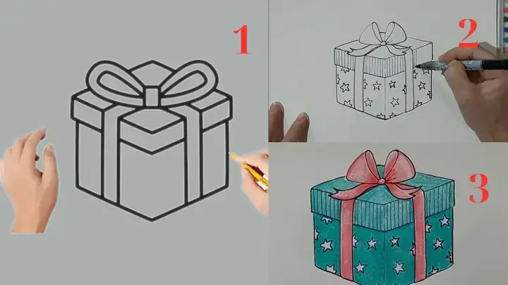 Cách Vẽ Hộp Quà 3d