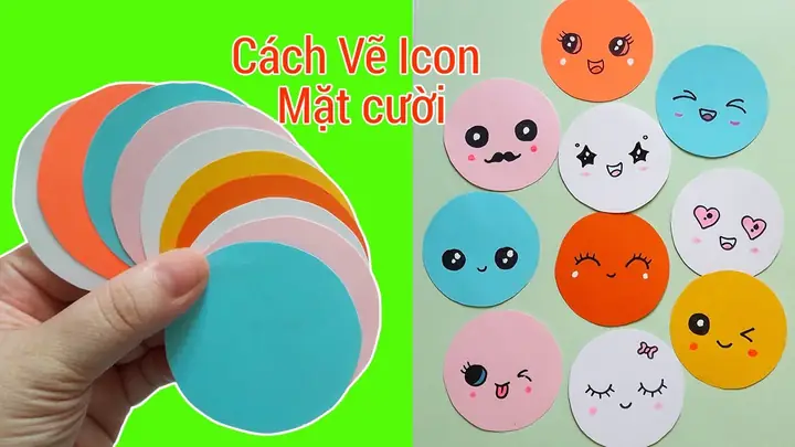 Cách Vẽ Icon Mặt Cười