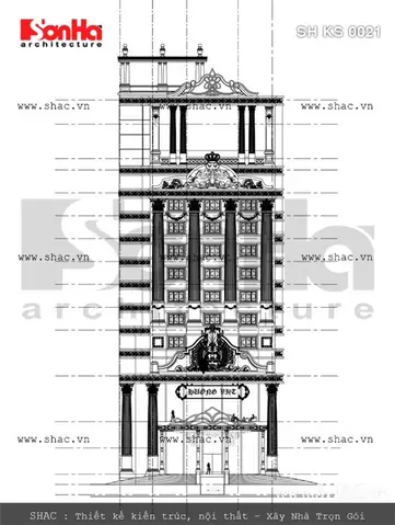 Cách Vẽ Khách Sạn Đơn Giản