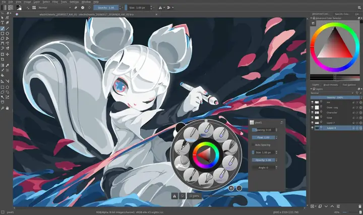 Cách Vẽ Krita Bằng Chuột