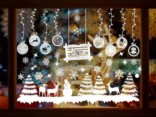 Cách Vẽ Lên Kính Noel