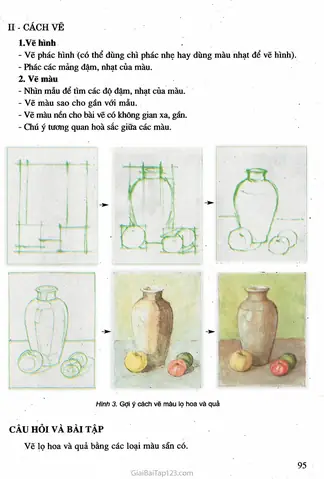 Cách Vẽ Lọ Hoa Lớp 7