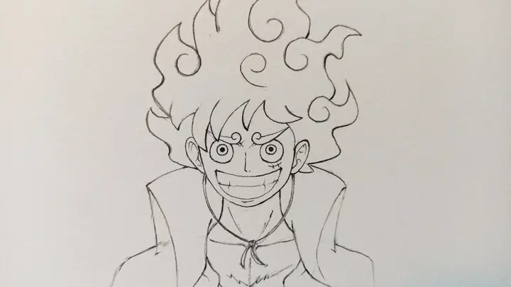 Cách Vẽ Luffy Haki Chi