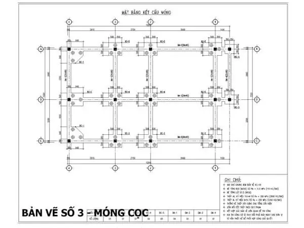 Cách Vẽ Mặt Bằng Móng