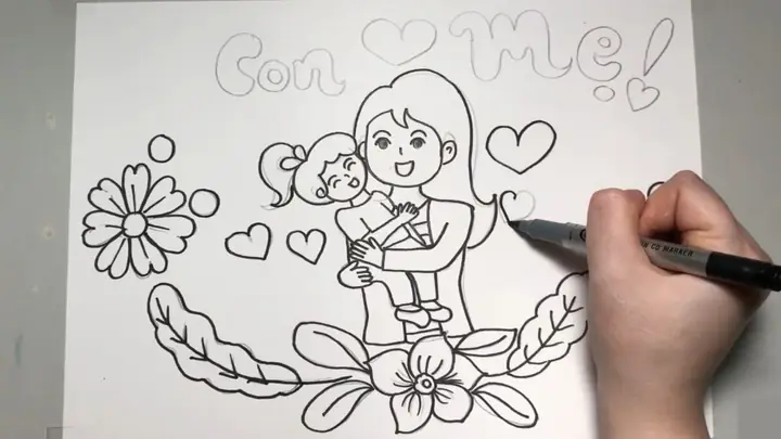 Cách Vẽ Mặt Của Mẹ