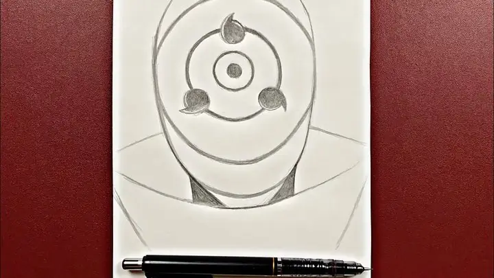 Cách Vẽ Mặt Nạ Obito Cách Vẽ Mặt Nạ Obito