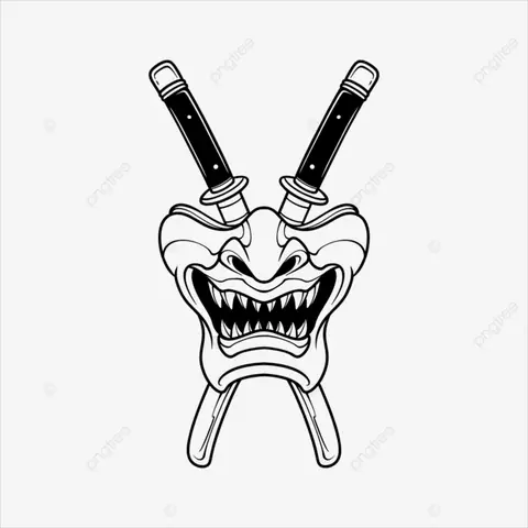 Cách Vẽ Mặt Nạ Quỷ