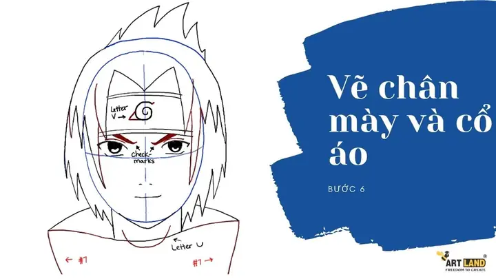 Cách Vẽ Mắt Sasuke Naruto