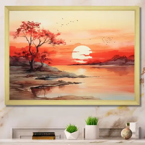 Cách Vẽ Mặt Trời Lặn