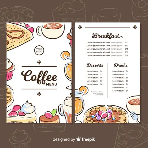 Cách Vẽ Menu Đơn Giản
