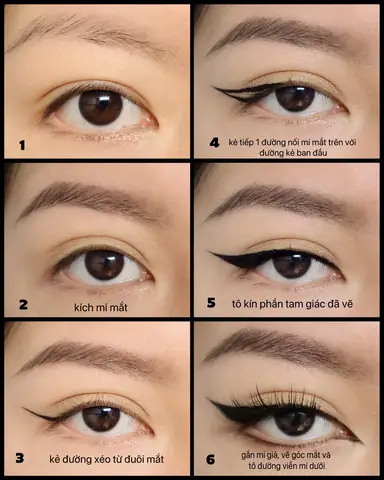 Cách Vẽ Mí Mắt Trên