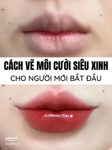 Cách Vẽ Môi Trang Điểm