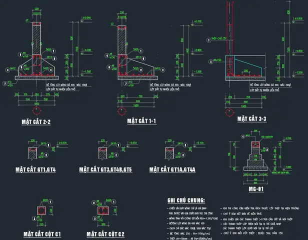 Cách Vẽ Móng Trong Autocad