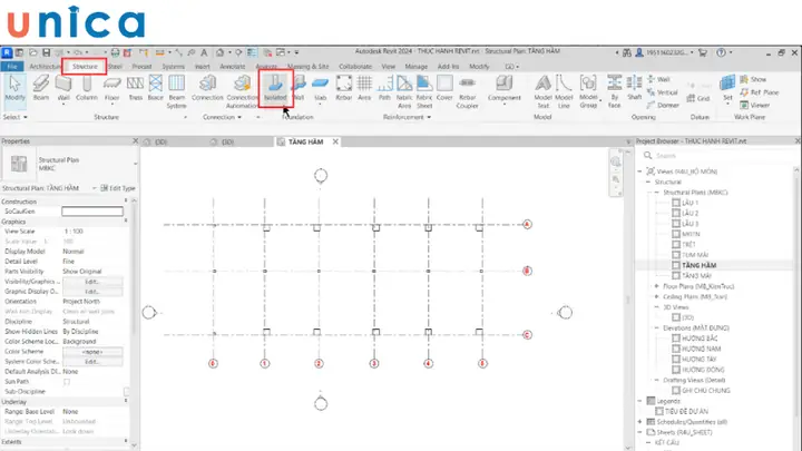 Cách Vẽ Móng Trong Revit