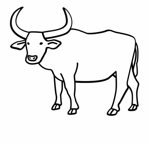 Cách Vẽ Một Con Trâu