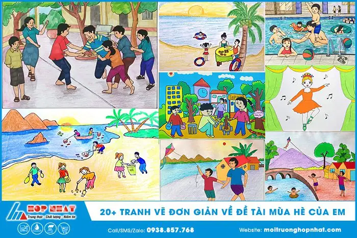 Cách Vẽ Mùa Hè Của Em Cách Vẽ Mùa Hè Của Em