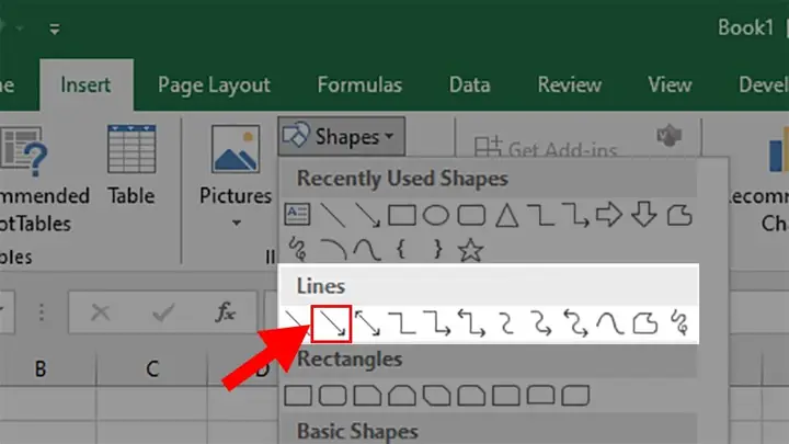 Cách Vẽ Mũi Tên Trong Excel Cách Vẽ Mũi Tên Trong Excel