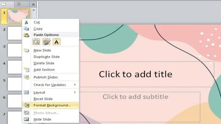 Cách Vẽ Nền Powerpoint 2010