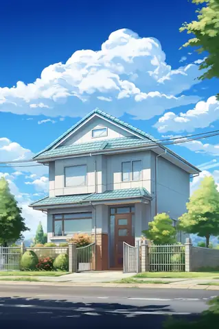 Cách Vẽ Ngôi Nhà Anime
