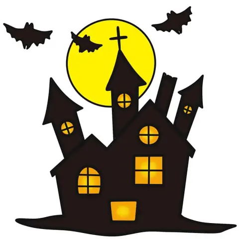 Cách Vẽ Ngôi Nhà Halloween