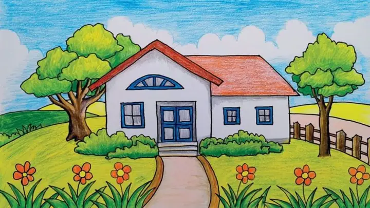 Cách Vẽ Ngôi Nhà Nông Thôn Cách Vẽ Ngôi Nhà Nông Thôn