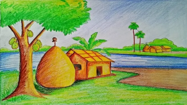 Cách Vẽ Ngôi Nhà Rom