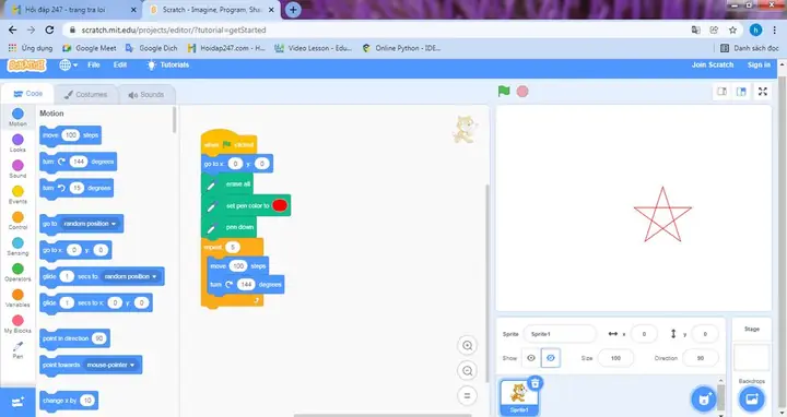 Cách Vẽ Ngôi Sao Trong Scratch Cách Vẽ Ngôi Sao Trong Scratch