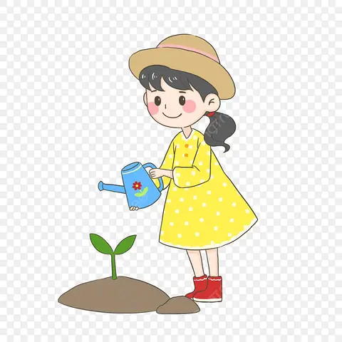 Cách Vẽ Người Đang Trồng Cây