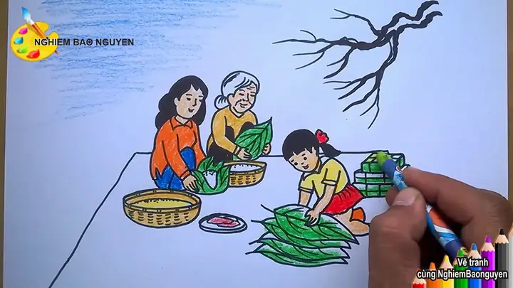 Cách Vẽ Nguoi Lam Banh