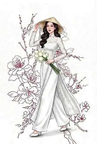 Cách Vẽ Người Mặc Áo Dài Cách Vẽ Người Mặc Áo Dài