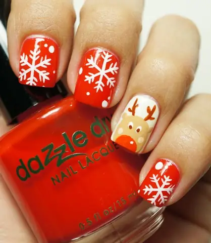 Cách Vẽ Người Tuyết Nail