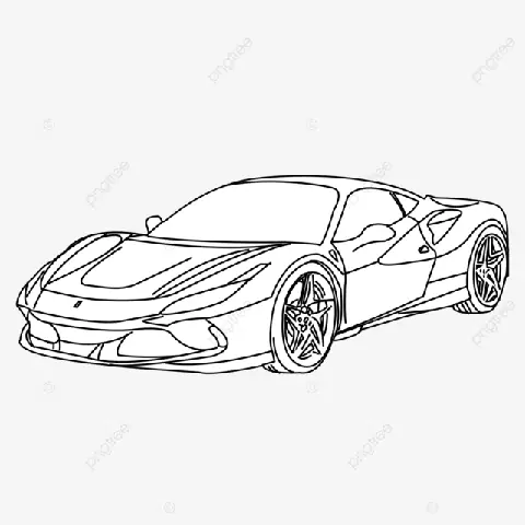 Cách Vẽ Ô Tô Ferrari